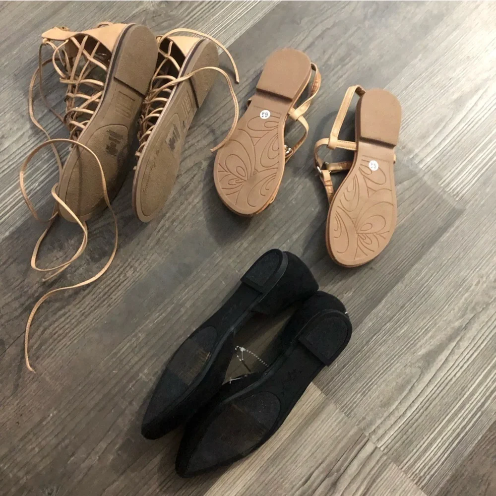 American Eagle Sandals and‎ Flats Bundle 6.5